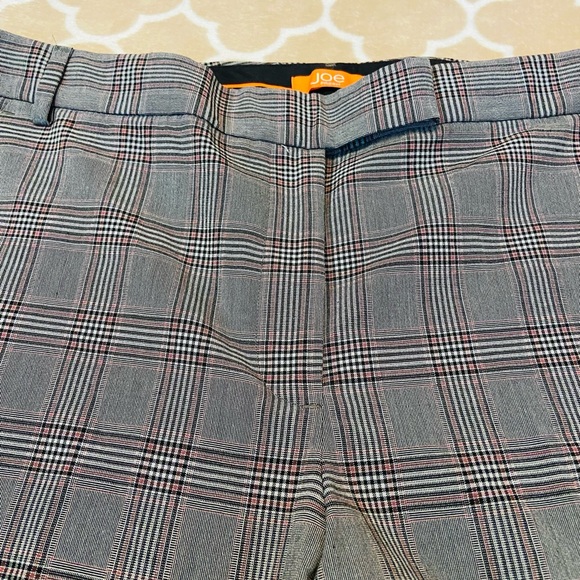 Plus Sized Gray and Red Plaid Pants - Picture 4 of 6